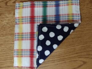 Picture of a finished crinkly DIY baby toy