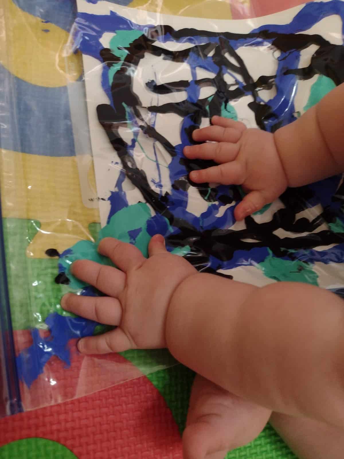 Picture of painting with your baby