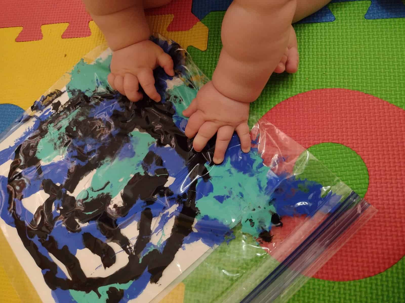Picture of painting with your baby