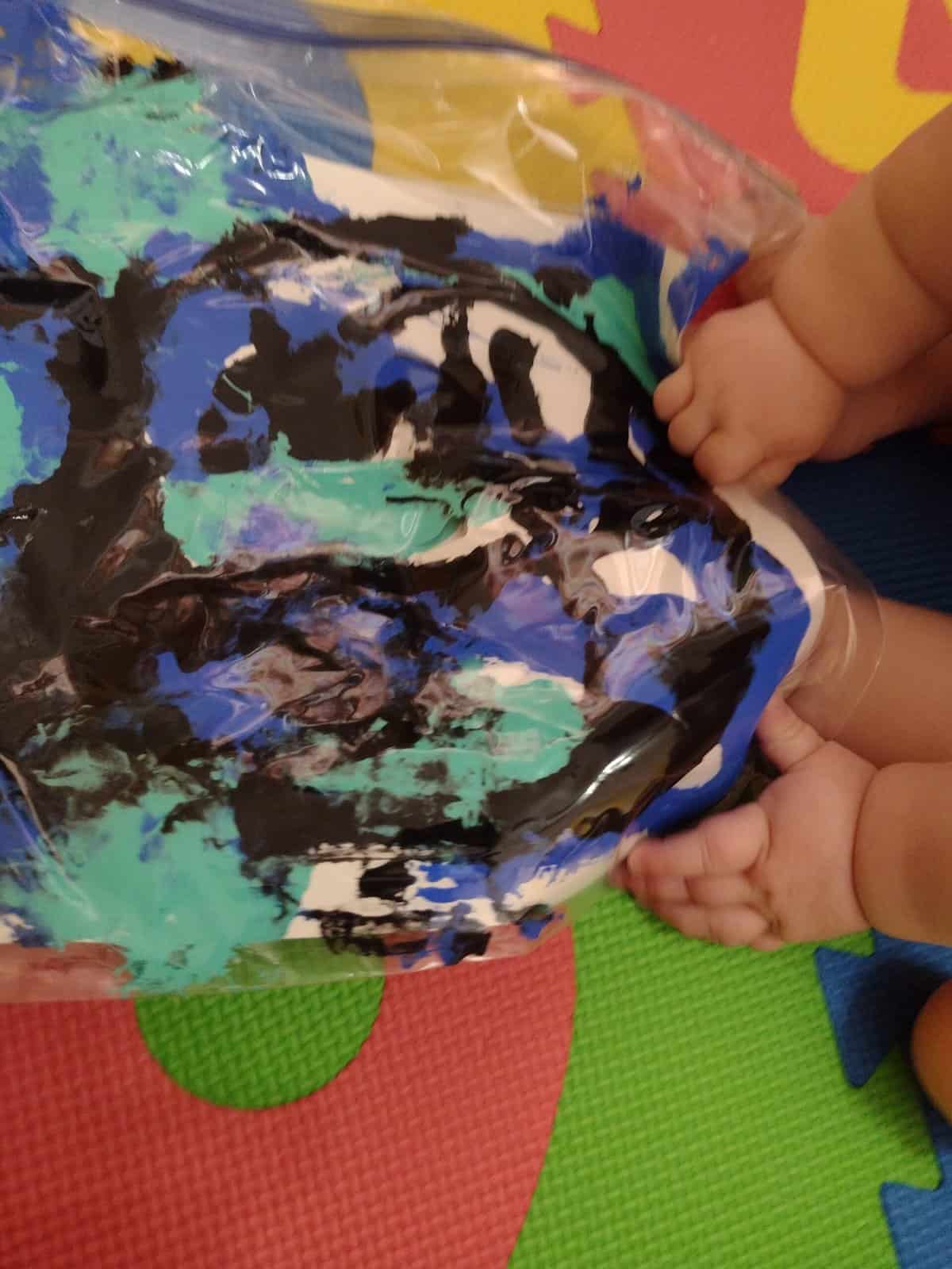 Picture of painting with your baby