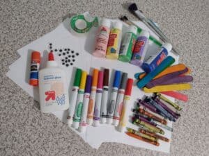 Picture of toddler craft supplies