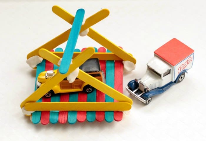 Picture of a bridge popsicle stick craft